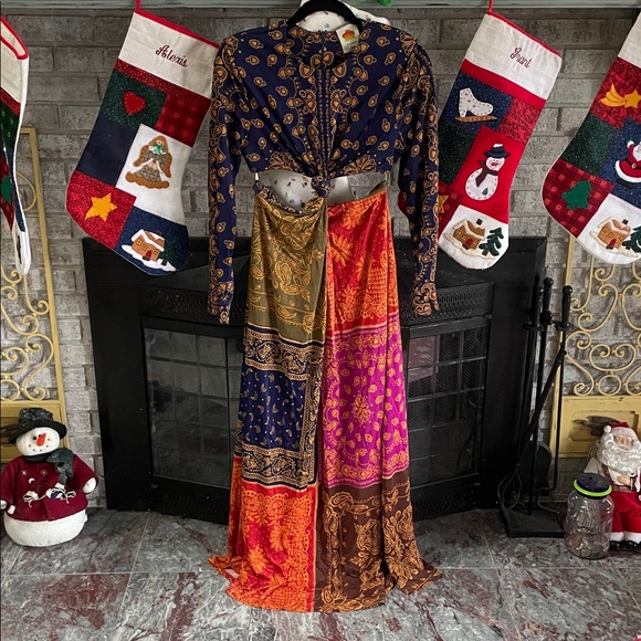 Farm Rio Bandana Dream Cut Out Maxi Dress - Picture 7 of 10